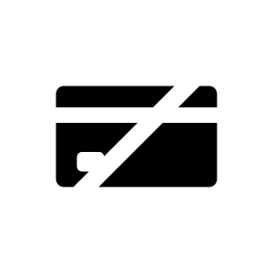 No Credit Card Icon