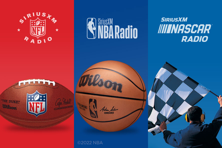 SiriusXM NFL Radio, NBA Radio, Nascar Radio