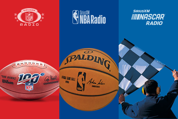 SiriusXM NFL Radio, NBA Radio, Nascar Radio
